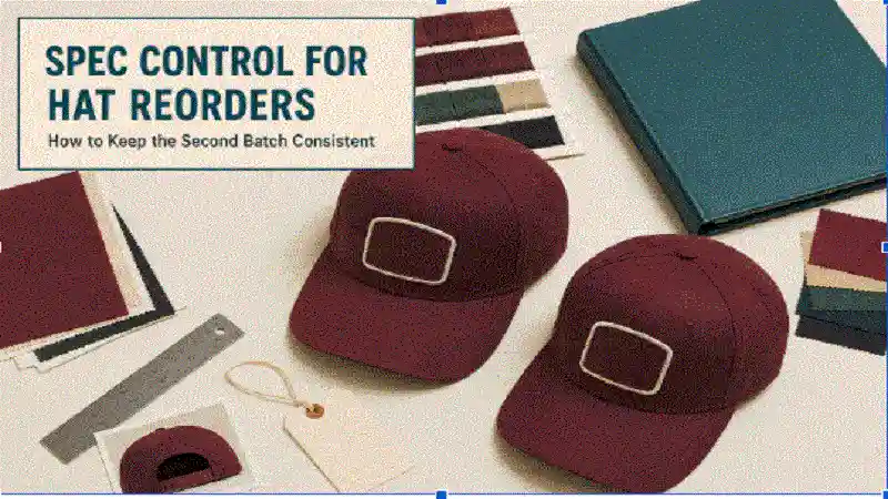 Spec Control for Custom Hat Reorders: How to Keep the Second Batch Consistent